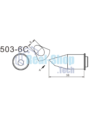 Жало для паяльника Quick 503-6C