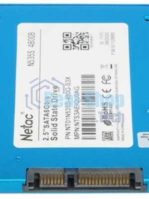 Накопитель SSD Netac N535S, 480Gb, SATA III, 2.5