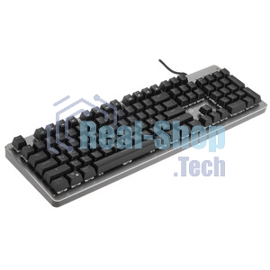 Клавиатура Oklick 970G Dark Knight проводная, USB Type-A, чёрный/серебристый