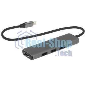 USB-концентратор Netac WF13, USB Type-C, USB/HDMI/USB Type-C, USB