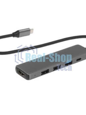 USB-концентратор Netac WF13, USB Type-C, USB/HDMI/USB Type-C, USB