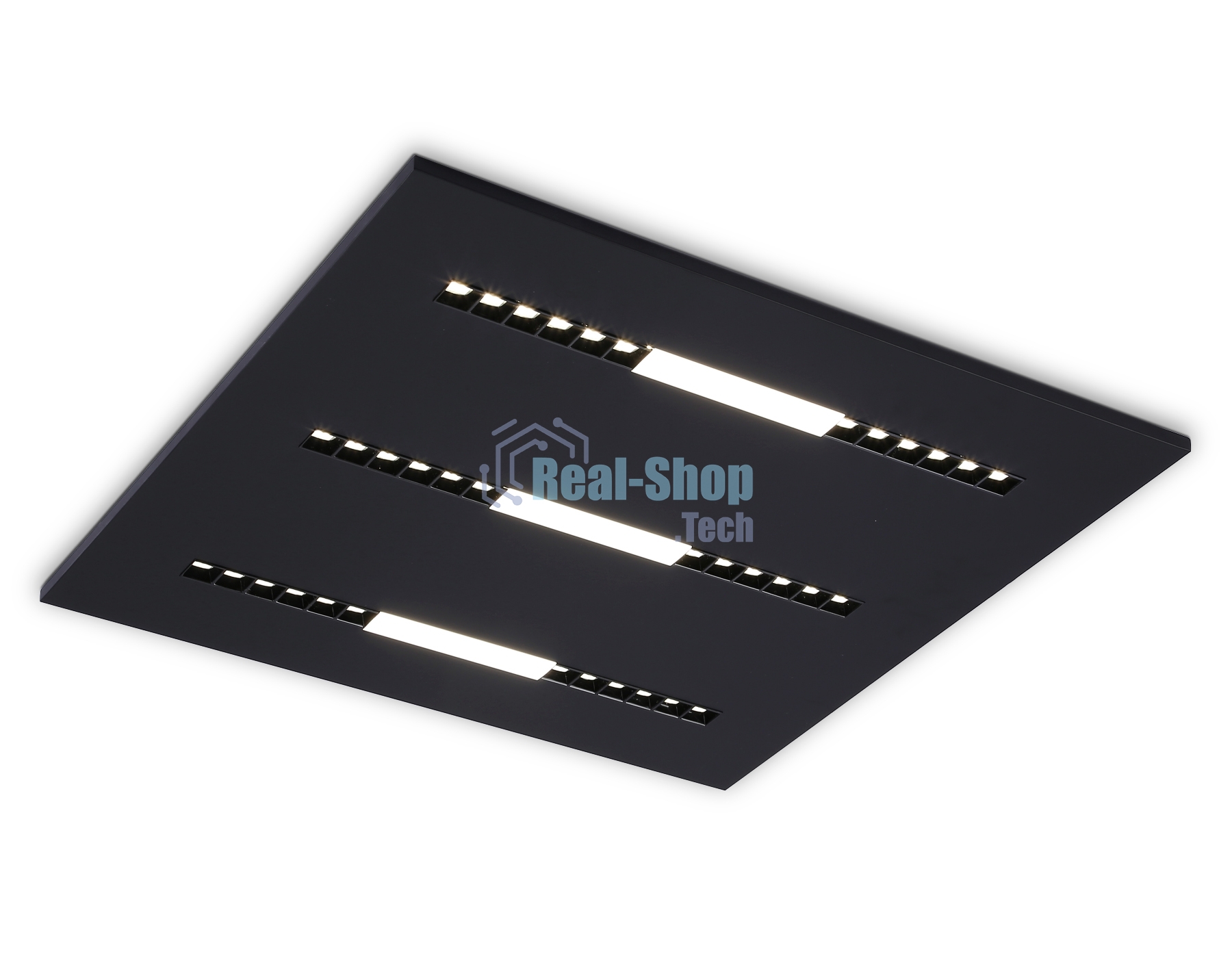 Светодиодная панель DPS1071 BK черный 48W 4000K 175-265V IP20 4080LM 595*595*14