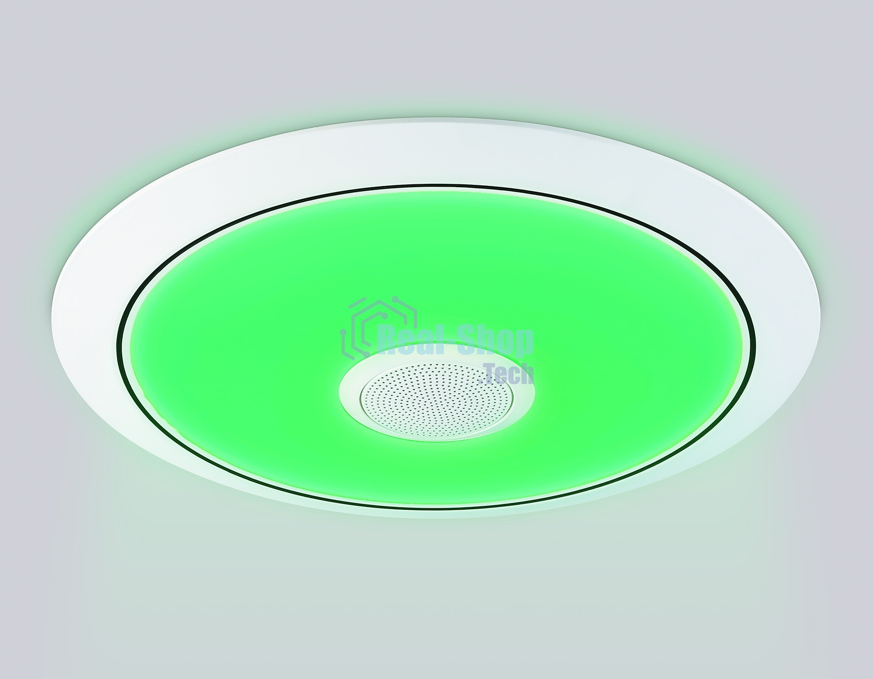 Музыкальный светодиодный светильник Ambrella light FZ710 WH белый IP20 40W 3000-6500K+RGB Music 370*56 (ПДУ ИК)
