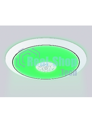 Музыкальный светодиодный светильник Ambrella light FZ710 WH белый IP20 40W 3000-6500K+RGB Music 370*56 (ПДУ ИК)