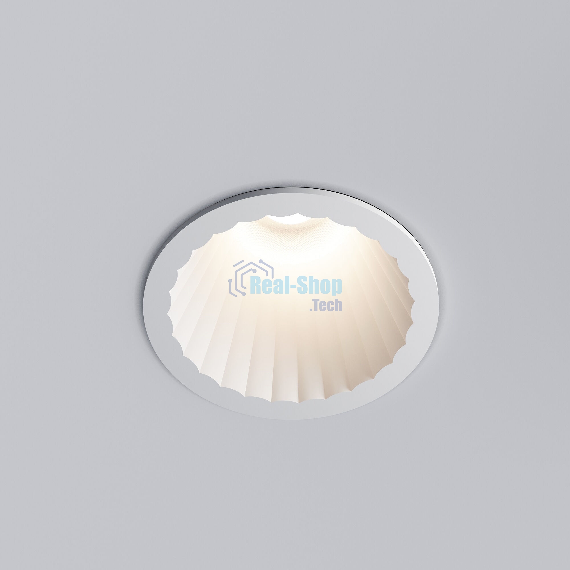 15274/LED Светильник встраиваемый 12W 3000K белый IP44
