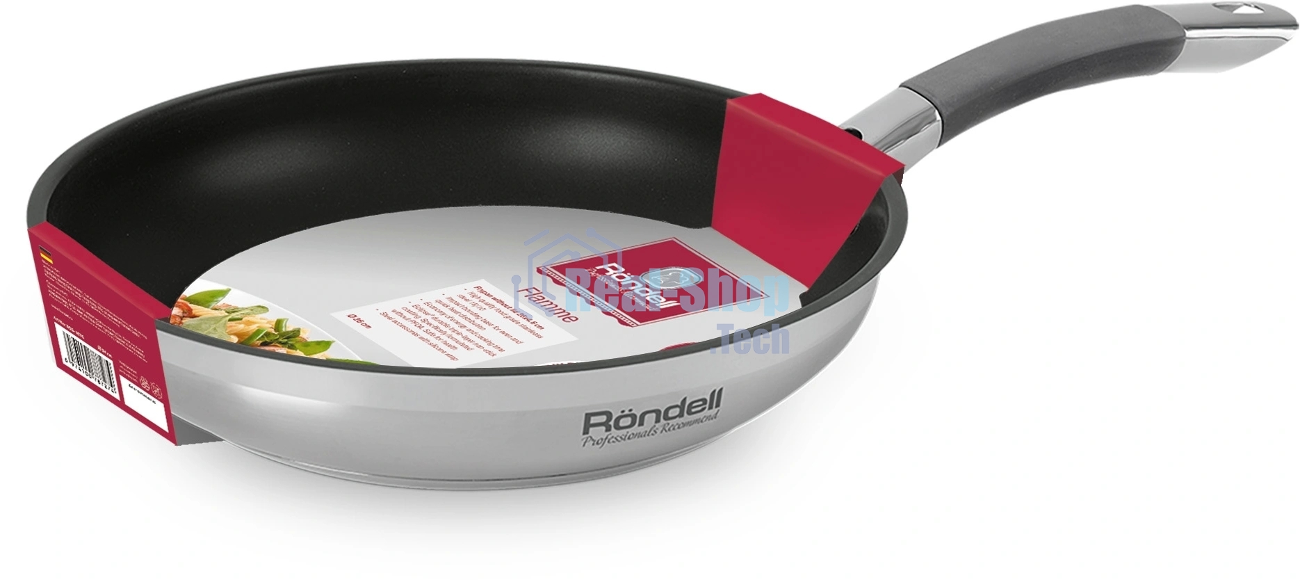 Сковорода Rondell Flaммe RDS-1674, 26 см, без крышки, стальной