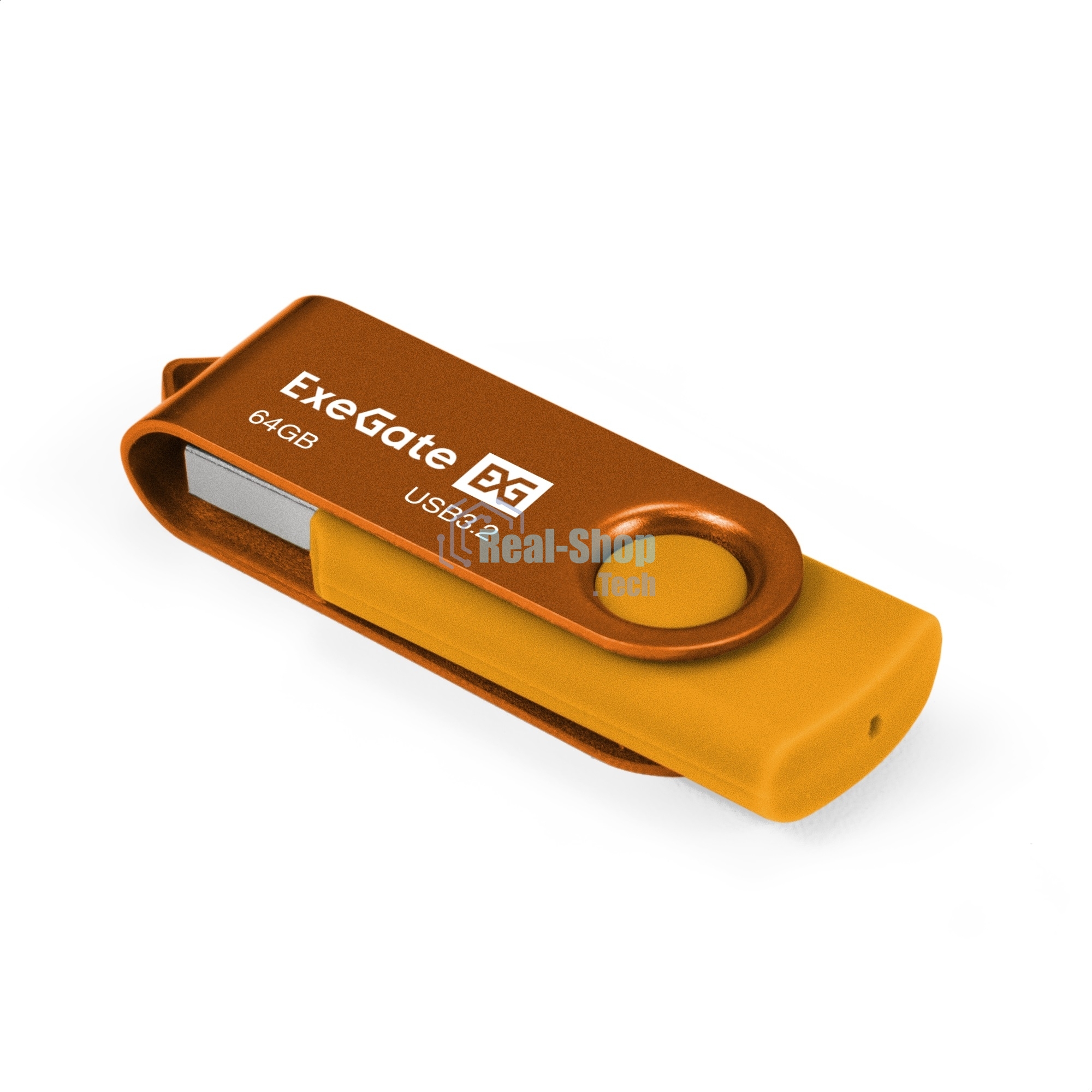 USB-флеш накопитель Exegate EX302062RUS Jet Ultra 64GB жёлтый (USB3.0/=USB3.1 Gen1/=USB3.2 Gen1 5Gbps, пластик/металл)