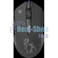 Мышь проводная Defender Sky Dragon GM-090L черный, 3200 dpi, USB, кнопки - 6