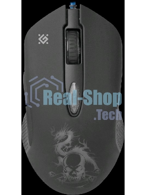Мышь проводная Defender Sky Dragon GM-090L черный, 3200 dpi, USB, кнопки - 6