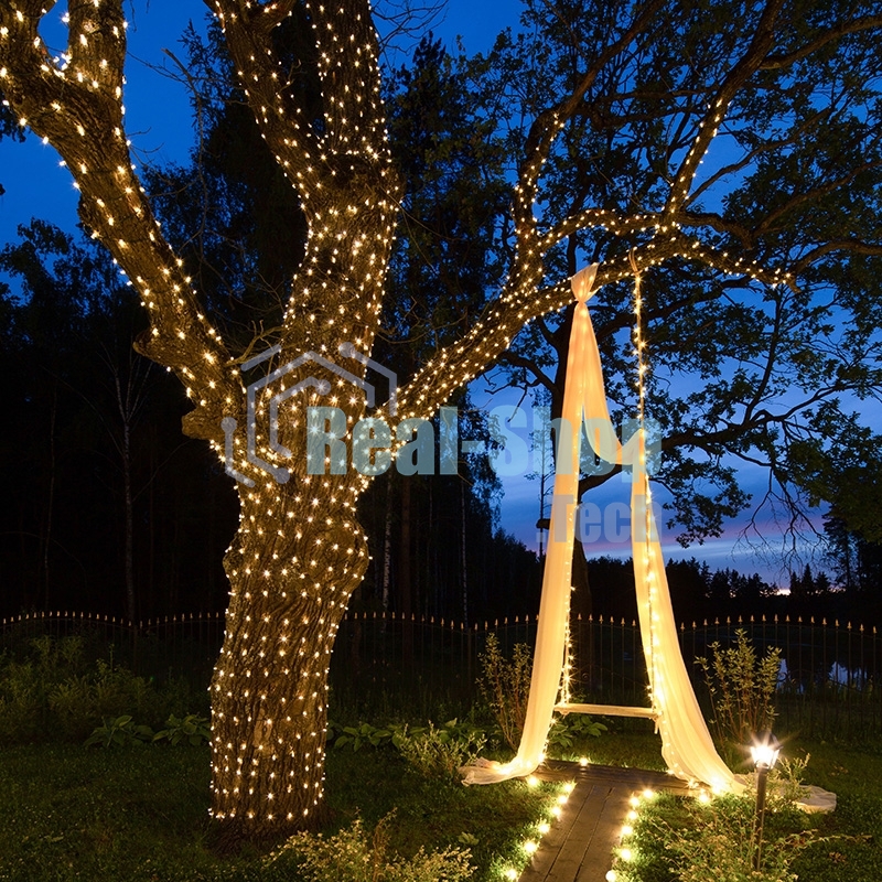 Гирлянда Neon-night LED Клип-лайт 12 V, прозрачный ПВХ, 150 мм, цвет диодов теплый белый