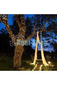 Гирлянда Neon-night LED Клип-лайт 12 V, прозрачный ПВХ, 150 мм, цвет диодов теплый белый