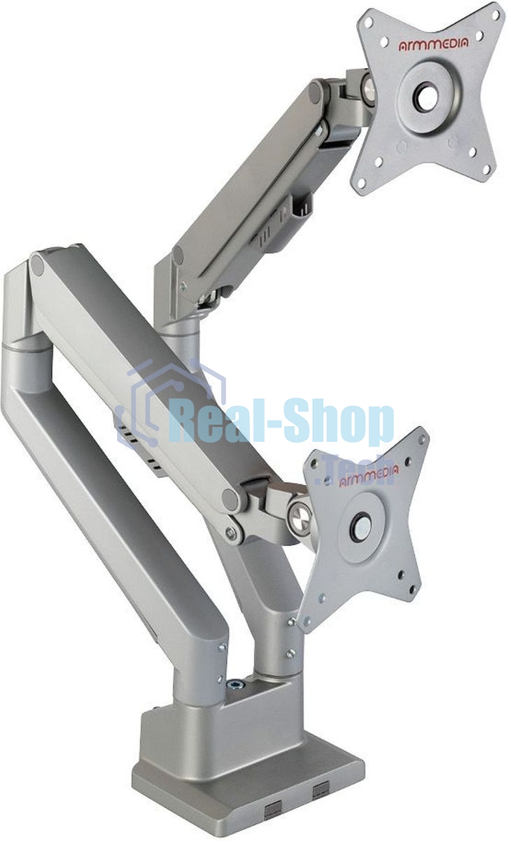 Кронштейн Arm media LCD-T36 серебристый, 4 шт/уп. Кр. алюм. настол. для 2-х мон. 15