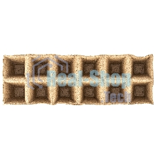 Кассета для рассады, 310х100х50 мм, 12 ячеек, торфяная, 3 шт. Россия