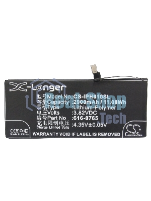 Аккумулятор CameronSino CS-IPH610SL для iPhone 6 Plus 3.82V, 2900mAh, 11.08Wh