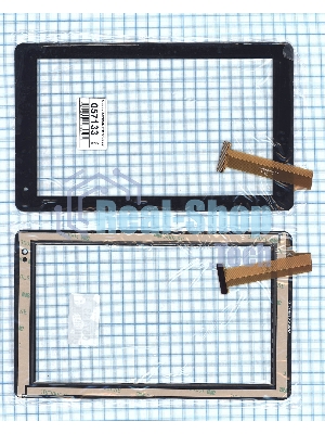 Сенсорное стекло (тачскрин) VTCP090A25-FPC-2.0, черное