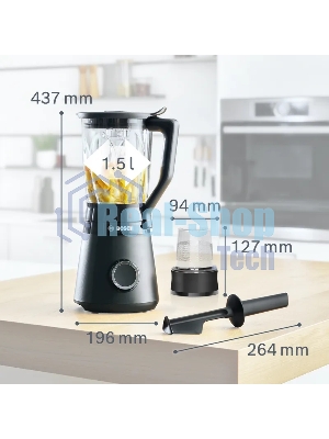 Блендер стационарный Bosch VitaPower Serie 4 MMB6176B 1200Вт черный