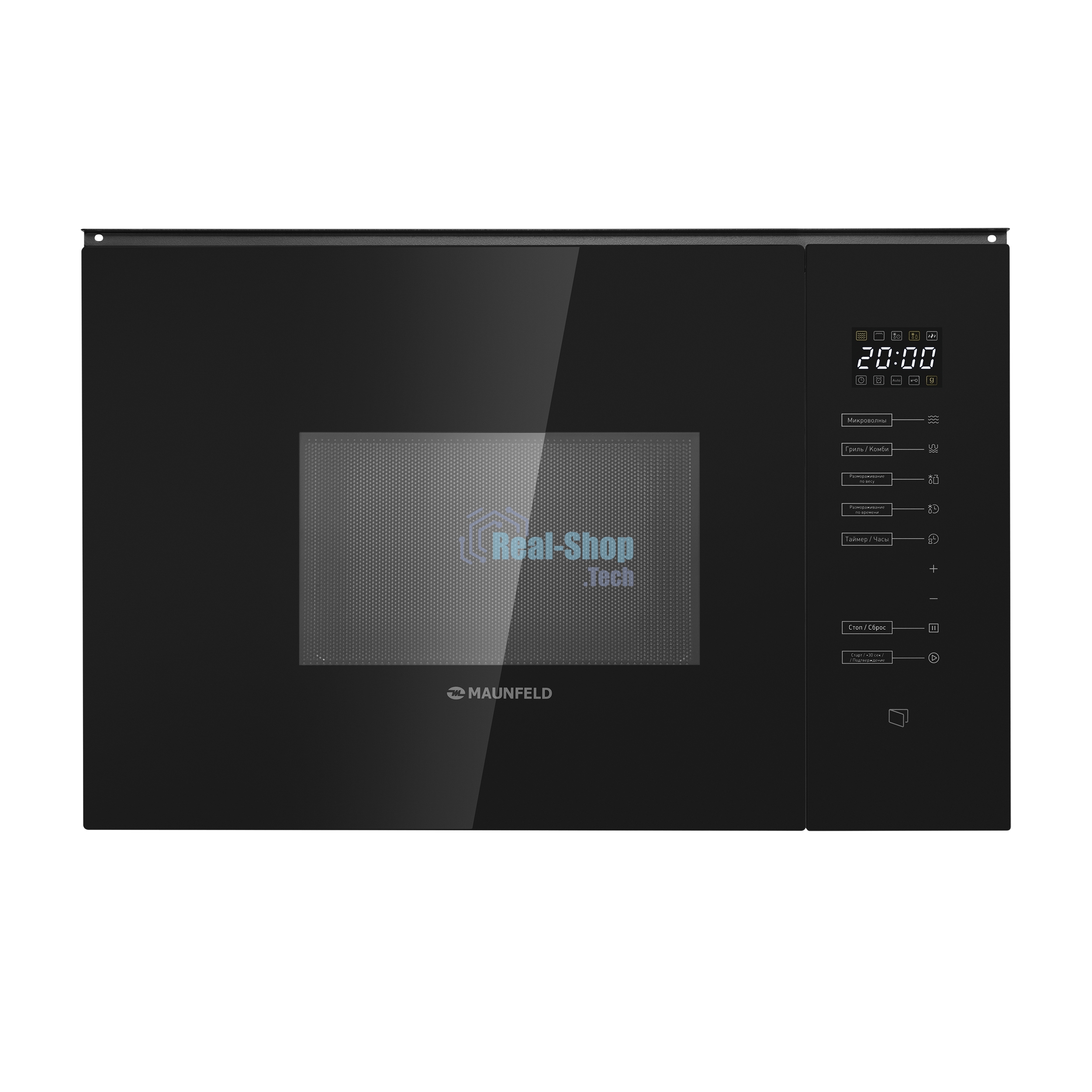 Микроволновая печь встраиваемая Maunfeld MBMO925SGB09 черный, 25 л, 1450 Вт, переключатели -сенсор