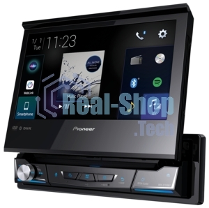 Автомагнитола Pioneer AVH-Z7250BT, 1 DIN, CD, Bluetooth, USB Type-A, AUX, CarPlay, пульт ДУ, съёмная панель