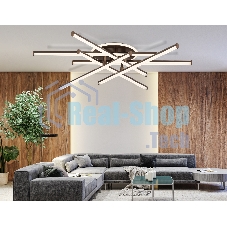 Потолочный светодиодный светильник Ambrella light FL6253 CF кофе 97W 3000K-6400K 805*760*170 (ПДУ ИК)