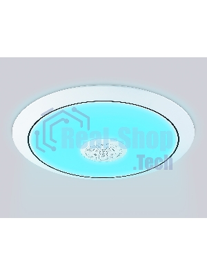 Музыкальный светодиодный светильник Ambrella light FZ710 WH белый IP20 40W 3000-6500K+RGB Music 370*56 (ПДУ ИК)