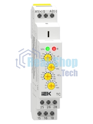 Реле циклическое TC реверсивное 2 контакта 12-240В AC/DC AC