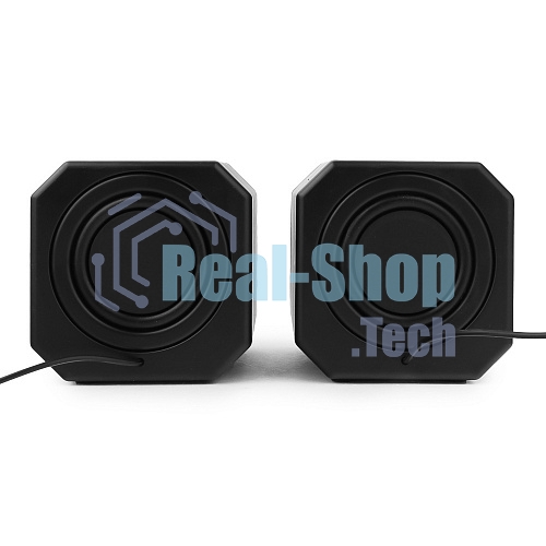Акустическая система 2.0 Gembird SPK-405, пассив. излучатели, черный, 5 Вт, рег. громкости USB-питание