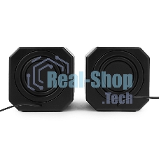 Акустическая система 2.0 Gembird SPK-405, пассив. излучатели, черный, 5 Вт, рег. громкости USB-питание