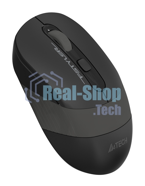 Мышь беспроводная A4Tech Fstyler FG10 черный/серый, 2000 dpi, радиоканал, USB, кнопки - 4