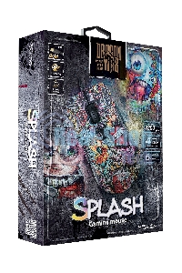 Мышь проводная Qumo Splash M40 черный, 3200 dpi, USB, кнопки - 6