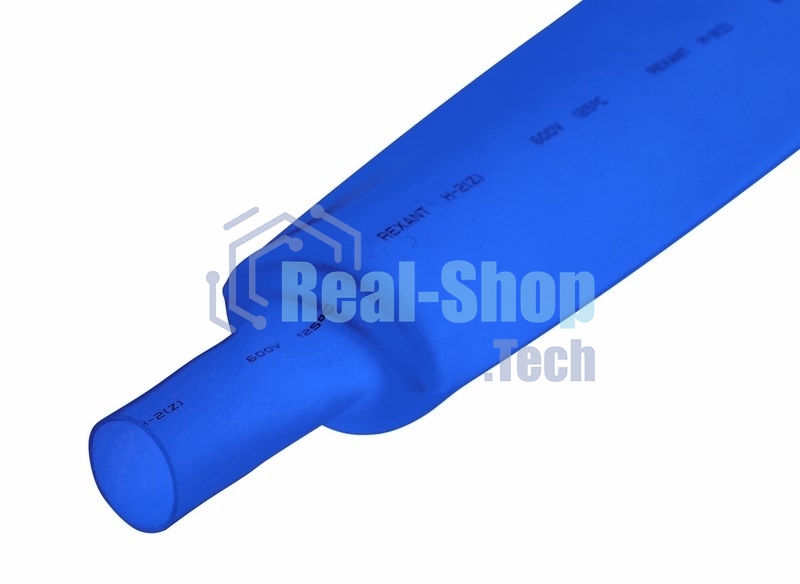 Термоусаживаемая трубка Rexant 50,0/25,0 мм, синяя, упаковка 10 шт. по 1 м