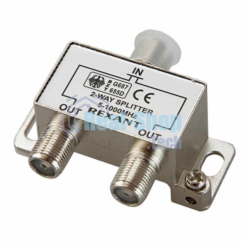 Делитель антенный F-типа Rexant на 2 TV, 5-1000 МГц