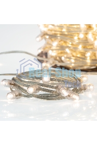 Гирлянда Neon-night LED Клип-лайт 12 V, прозрачный ПВХ, 150 мм, цвет диодов теплый белый