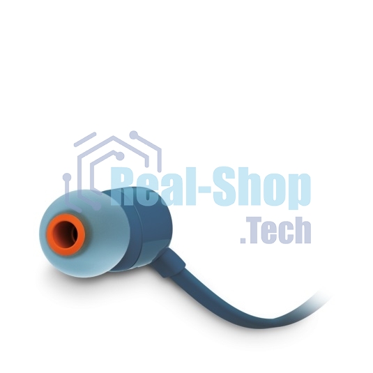 Наушники JBL Tune 110, 3.5 мм, внутриканальные, синий