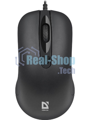Мышь проводная Defender Classic MB-230 черный, 1600 dpi, USB, кнопки - 4