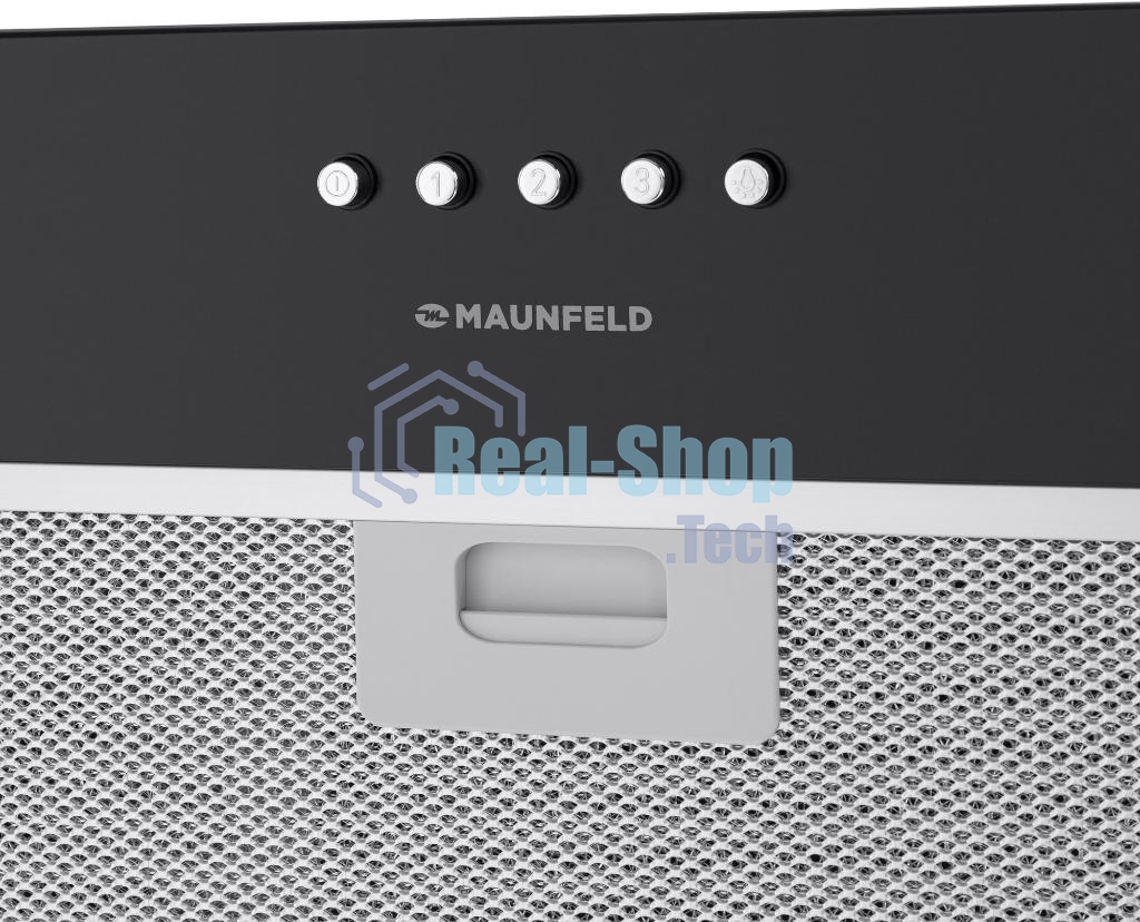 Вытяжка встраиваемая Maunfeld Crosby Singl 60 черный, 60 см, 850 куб. м/ч, 48 дБ