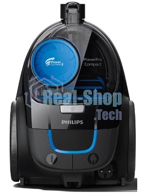 Пылесос Philips FC9331/09 черный/синий, 237/900 Вт, уборка сухая, пылесборник контейнер 1.5 л