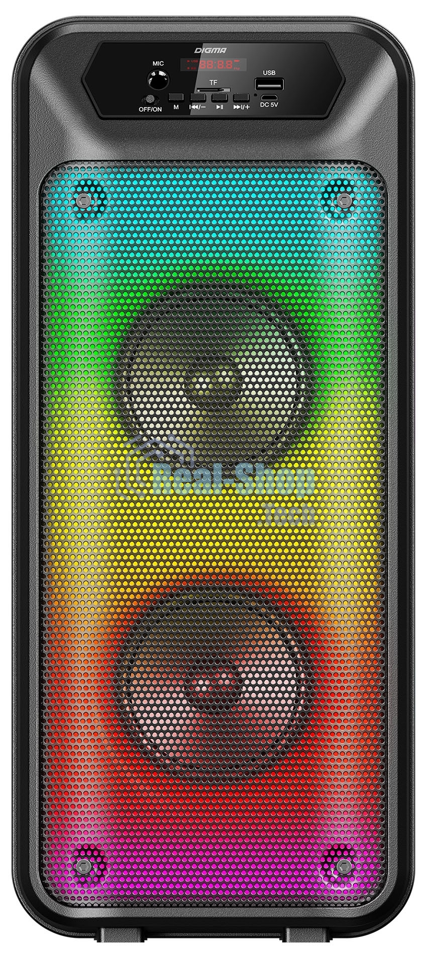 Минисистема Digma D-MC1705 черный 100Вт FM USB BT micro SD