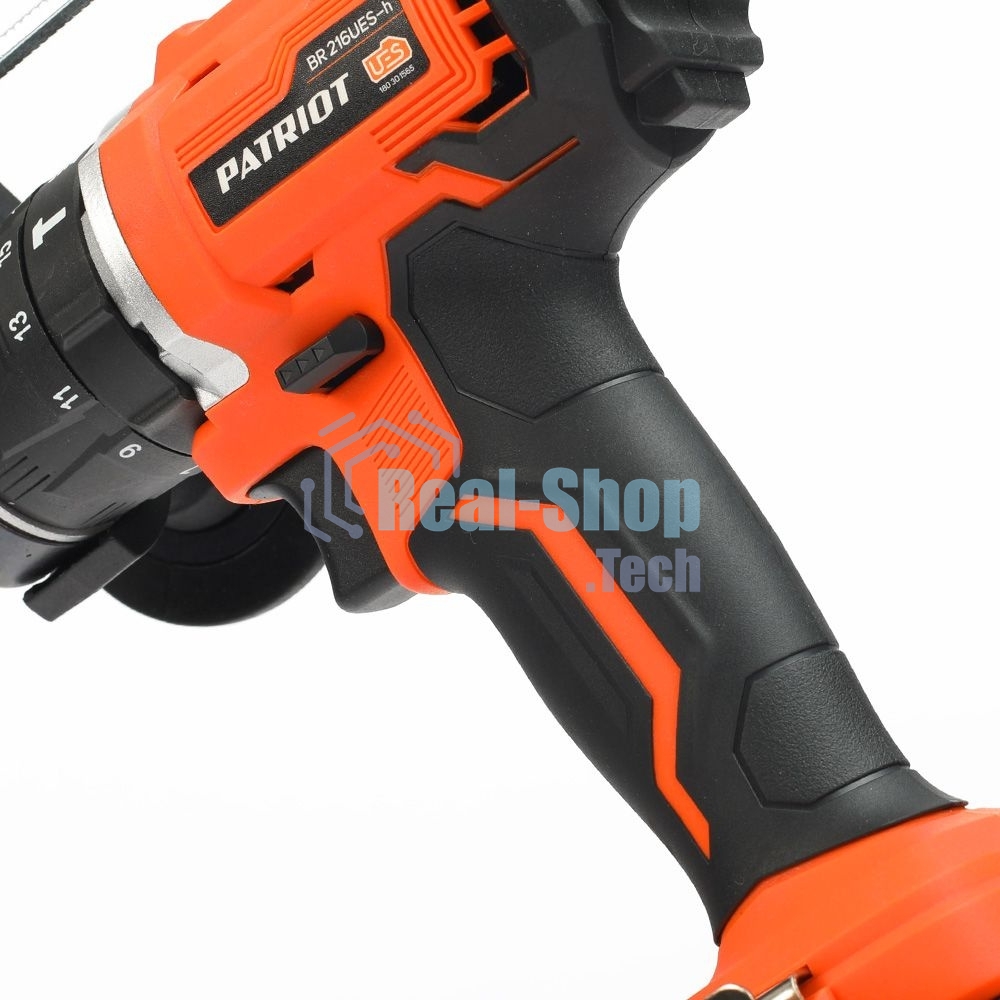 Дрель-шуруповерт аккумуляторная Patriot BR 216UES-h, Аккумуляторная, 21В, 2 АКБ, Кейс