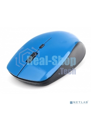 Мышь беспроводная Gembird MUSW-250-2 синий, 1600 dpi, радиоканал, USB, кнопки - 4