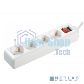 Удлинитель 4х1.5 м с заземл. 16А IP20 У04К с выкл. ПВС 3х1 ИЭК WYP10-16-04-01-ZK-17