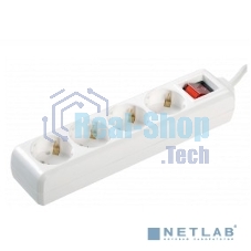 Удлинитель 4х1.5 м с заземл. 16А IP20 У04К с выкл. ПВС 3х1 ИЭК WYP10-16-04-01-ZK-17