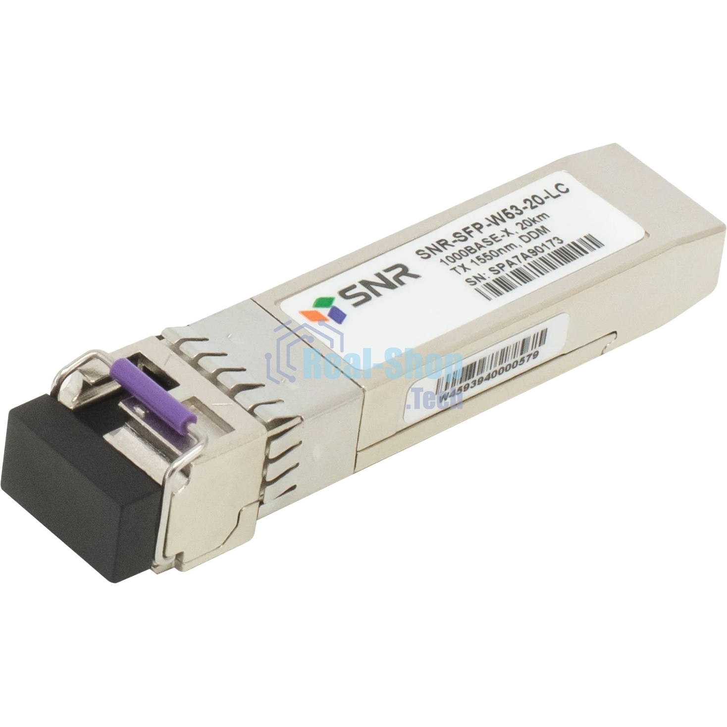 Модуль SNR SFP WDM, дальность до 20км (14dB), 1550нм
