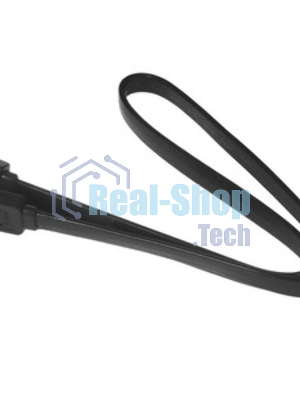 Кабель интерфейсный SATA Cablexpert CC-SATAM-DATA90-BL-50CM, Sata3 7pin/7pin, мет.защелка, угловой разъем, 50 см, черный, пакет
