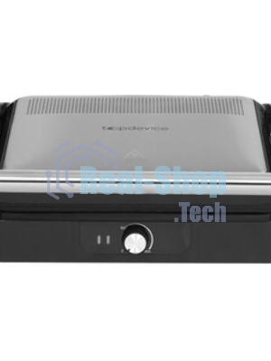 Гриль электрический Topdevice EG1/2200 Вт/0-240 °C/раскрытие на 180 °C/несъемные панели/черно-серебристый (TDSEG001_BK)