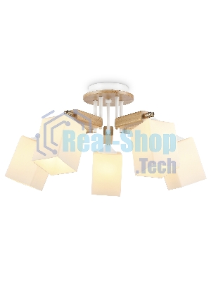 Светильник Ambrella light TR9518/5 WH/GD/FR белый/золото/белый матовый E27*5 max 40W D670*260