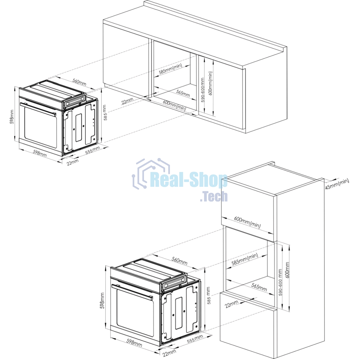 Электрический духовой шкаф Korting OKB 8731 CPGN, 60 см, функция AirFry, 50-250 градусов, объем 75 л, сенсорное управление + электронный поворотный регулятор, LED дисплей белого цвета, 11 режимов, 22 автоматические программы, телескопические направляющие (на 1 уровень), доводчик дверцы, электронный таймер, галогеновая подсветка, гриль, автоматическое отключение, система охлаждения, 3 стекла в дверце, энергоэффективность А+, цвет черный