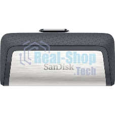Флешка USB Sandisk DDC2 Ultra Dual (SDDDC2-032G-G46), 32Gb, USB 3.0/USB 3.1 Type C, R/W 150/30, серый/черный
