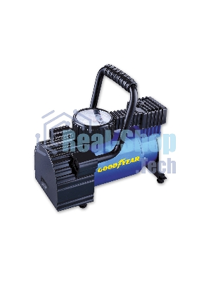 Компрессор GOODYEAR GY000101 GY-30L 30 л/мин Мощность 156 Вт, Производительность 30 л/мин, Максимальное токопотребление 13 А, Максимальное давление - 7 Атм, Длина провода питания: 3 м, Длина воздушного шланга: 1 м. Сумка и набор переходников в комплекте.