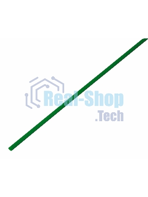 Термоусаживаемая трубка Rexant 1,5/0,75 мм, зеленая, упаковка 50 шт. по 1 м