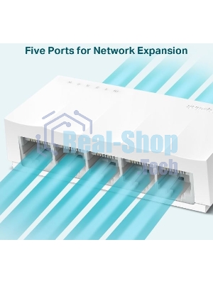 Коммутатор TP-Link LS1005, 5 портов Ethernet 100 Мбит/с